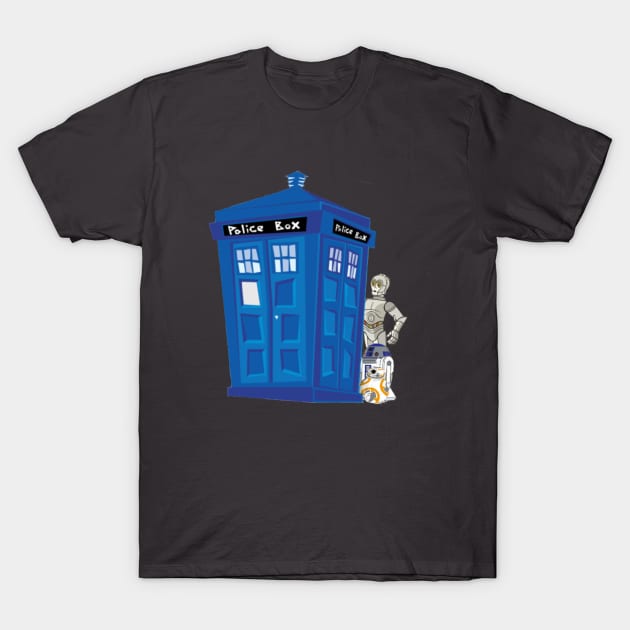 Timey Wimey Droids T-Shirt by YodaShirtForMe